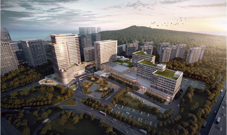 青島大學附屬醫院國際醫療中心項目順利通過山東省綠色施工科技項目驗收評價